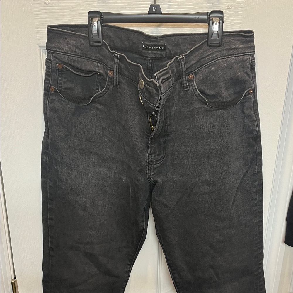 Lucky Brand Men's Dark Gray Relaxed Jeans